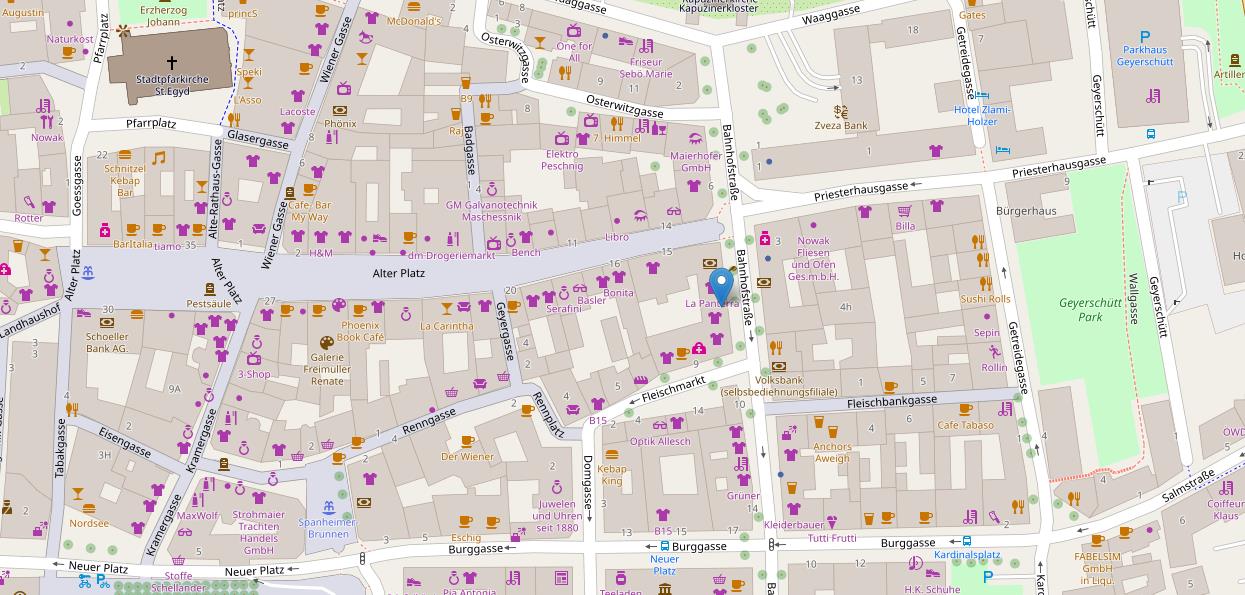 Anfahrtsplan © OpenStreetMap-Mitwirkende